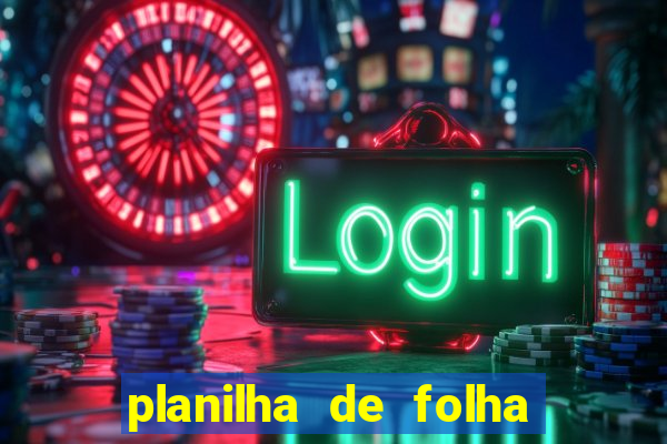 planilha de folha de pagamento